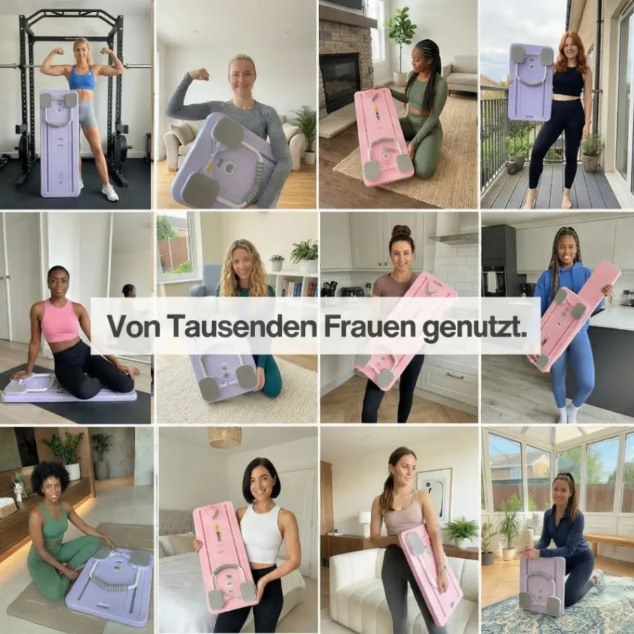 Lunivea Pilates Board Pro + Gratis Pilates Socken und Kniematte