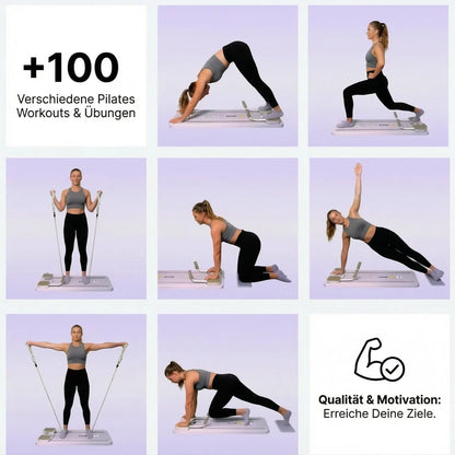 Lunivea Pilates Board Pro + Gratis Pilates Socken und Kniematte