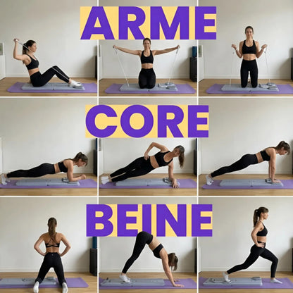 Lunivea Pilates Board Pro + Gratis Pilates Socken und Kniematte